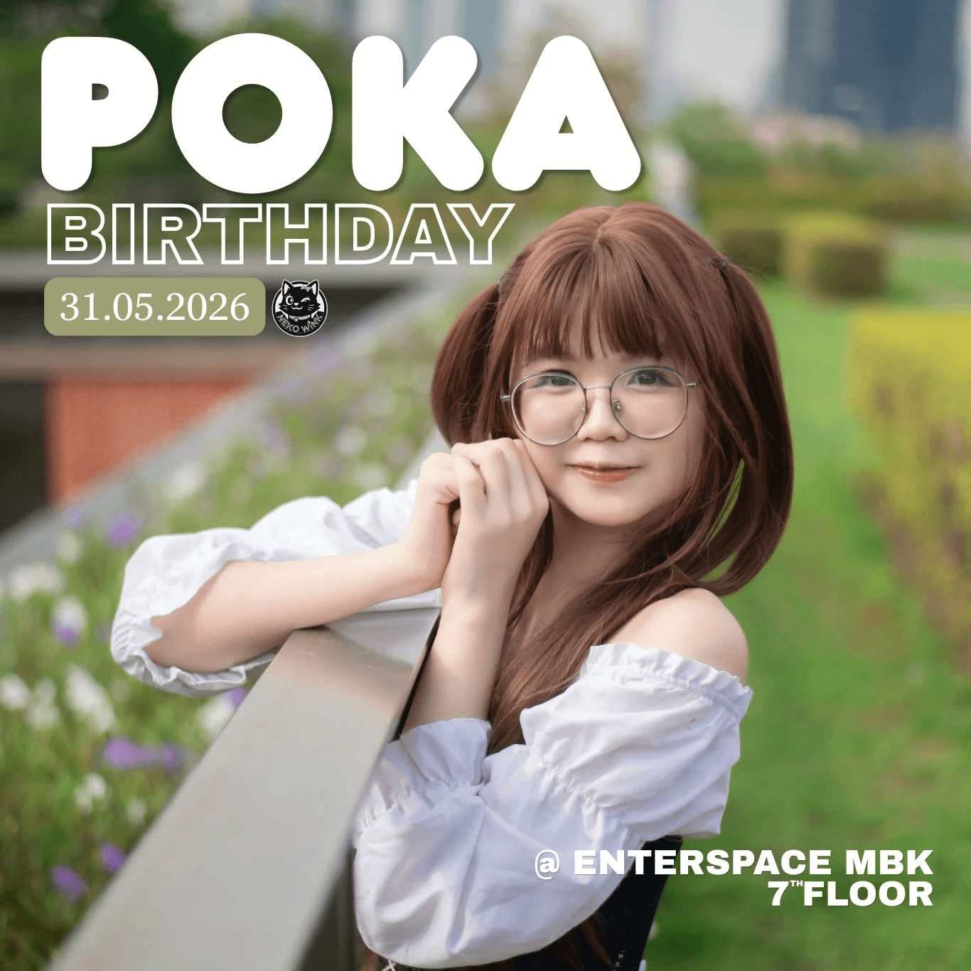 Poka birthday key visual — NekoWink